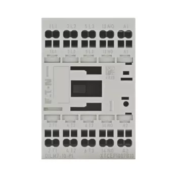 Eaton DILM7-10(24VDC)-PI contactor de potência, 3 contactos principais NO, bobina 24 V DC, 7 A AC-3, 690 V 199223