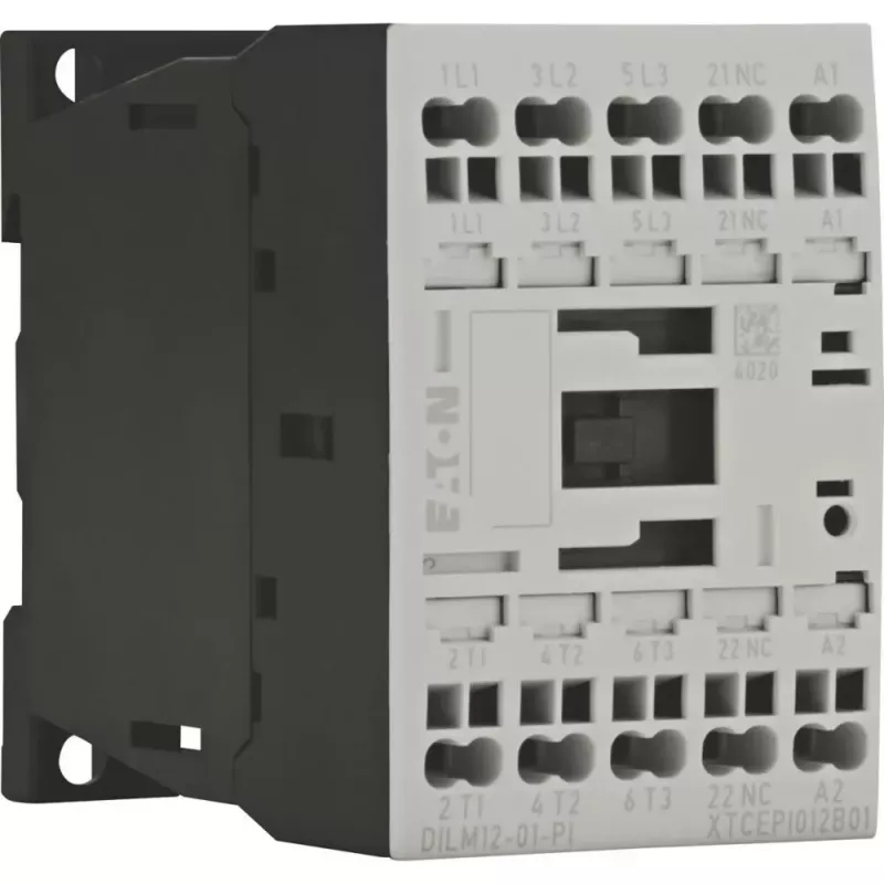 EATON DILM12-01 24V DC contactor, 3 polos, 12 A, 1 contacto auxiliar NO 199248