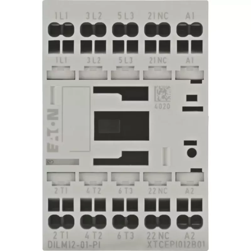 EATON DILM12-01 24V DC contactor, 3 polos, 12 A, 1 contacto auxiliar NO 199248