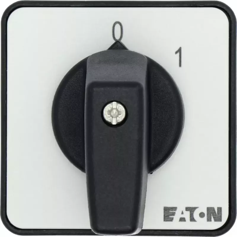 Eaton T0-1-15402/E interruptor de cames 2 polos, 20A, 690V AC, IP65, preto 053092