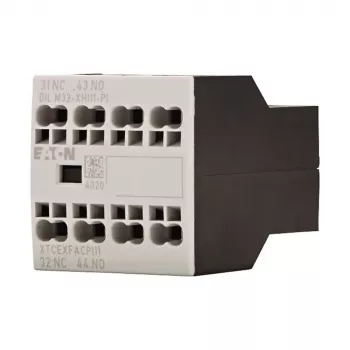 Eaton DILM32-XHI11-PI bloco de contactos auxiliares, 1 NO + 1 NC, 4 A, montagem frontal, para contactores DILM7-DILM32 199309