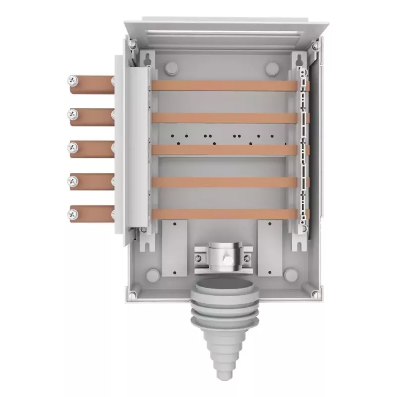 Eaton ZSD-K caixa de ligação de cabos com barras de cobre, 250 A, 5 polos, IP20 232287
