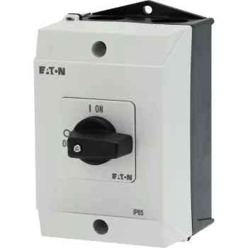 Eaton T0-2-1/I1 interruptor basculante 3 polos, 20A, IP65, cinzento/preto 207081
