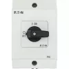 Eaton T0-2-1/I1 interruptor basculante 3 polos, 20A, IP65, cinzento/preto 207081