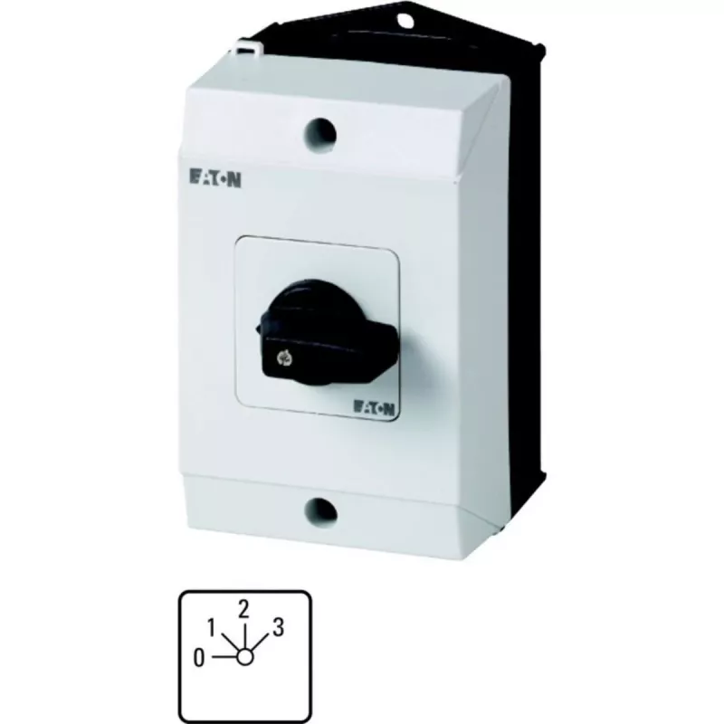 Eaton T0-2-8241/I1 interruptor de alavanca, unipolar, preto/branco 207107