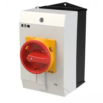 Interruptor de came Eaton T3-4-15682/I2/SVB, 3 polos + N, 32 A, manípulo vermelho/amarelo, IP65 207210