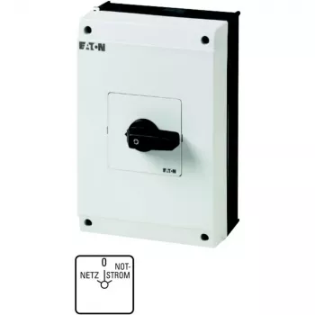 Interruptor de came Eaton T5B-4-8902/I4 4 polos, 20 A, 690 V AC, preto/branco 207237
