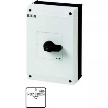 Interruptor de came Eaton T5B-4-8902/I4 4 polos, 20 A, 690 V AC, preto/branco 207237
