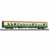 PIKO 28004 H0 carruagem de entrada central Halberstadt bege-verde 2.ª classe DR