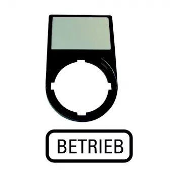 Placa de identificação EATON M22S-ST-D7 'I' preto/branco para série M22 216488