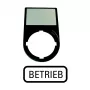 Placa de identificação EATON M22S-ST-D7 'I' preto/branco para série M22 216488