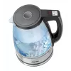 Chaleira de vidro Bartscher 1,7L com 6 níveis de temperatura e indicador LED 200135