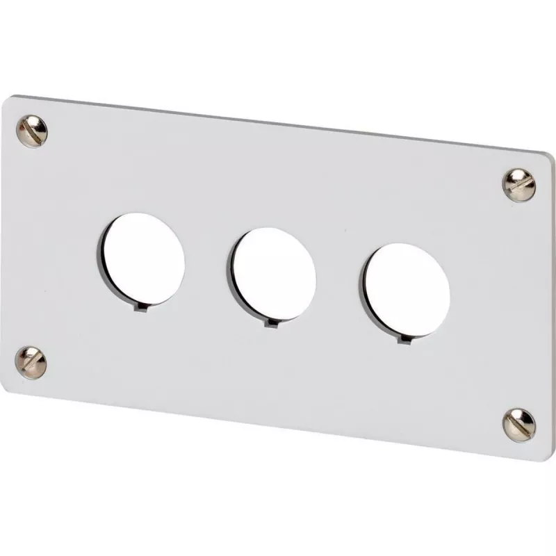 Eaton M22-E3Q Caixa de alumínio para estação de comando, cinzento, 3 aberturas, IP65 216544