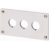 Eaton M22-E3Q Caixa de alumínio para estação de comando, cinzento, 3 aberturas, IP65 216544