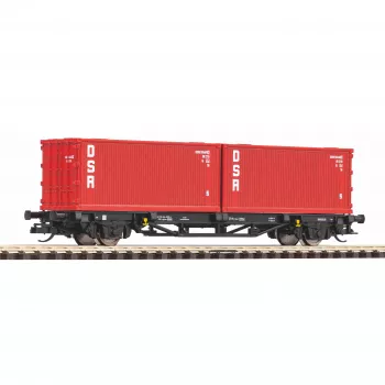 Piko TT 47727 TT Vagão porta-contentores 2x20 DSR da DR