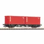 Piko TT 47727 TT Vagão porta-contentores 2x20 DSR da DR
