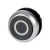 Eaton M22-D-S-X0 interruptor de botão de pressão, preto/metálico 216609