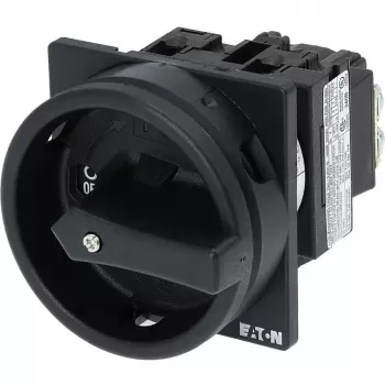 Eaton T0-1-102/EA/SVB-SW Interruptor de came bloqueável 20 A unipolar 90° preto