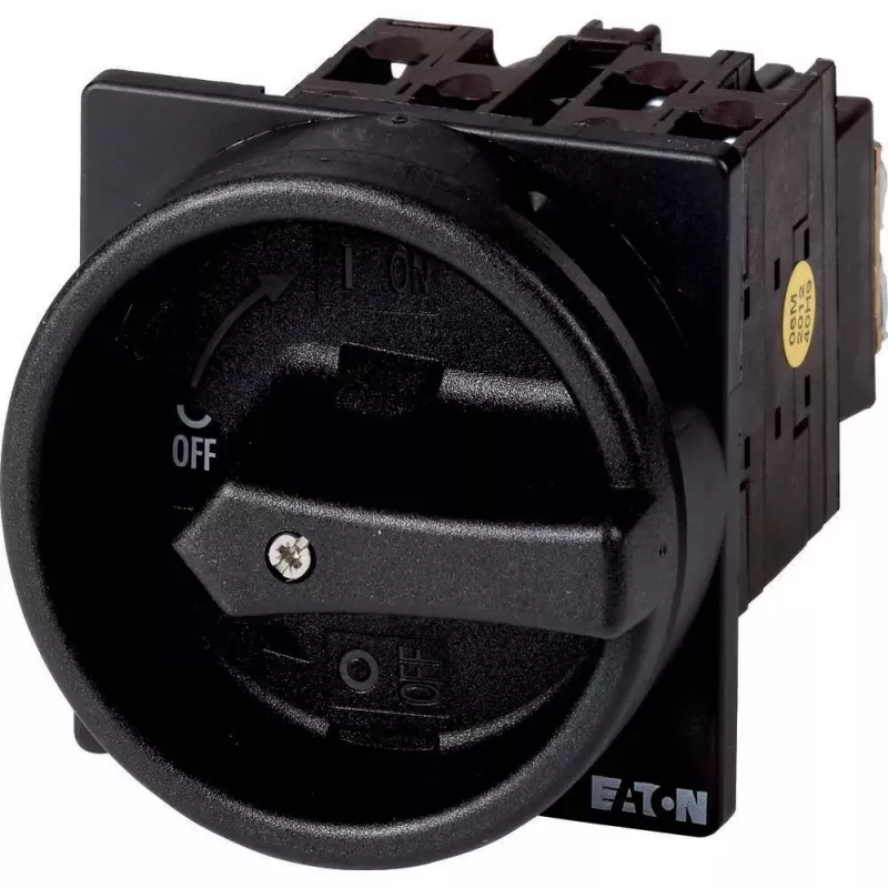 Eaton T0-1-102/EA/SVB-SW Interruptor de came bloqueável 20 A unipolar 90° preto