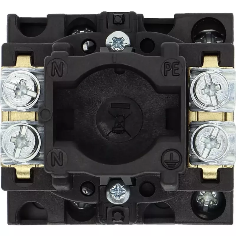 Eaton T0-1-102/EA/SVB-SW Interruptor de came bloqueável 20 A unipolar 90° preto