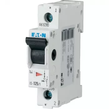 Eaton 276286 Interruptor principal unipolar 125 A 240 V AC com contactos auxiliares 1 NA + 1 NF