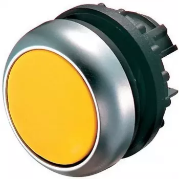 Eaton M22-DR-Y Atuador de botão de pressão plano amarelo com retenção