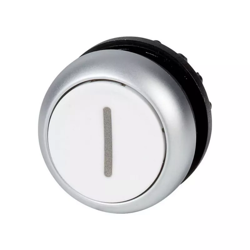 Eaton M22-DR-W-X1 atuador de botão de pressão plano, branco, com bloqueio, sem marcação, lente redonda, 22 mm, IP67 216634