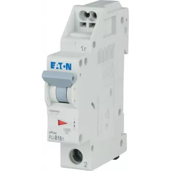 Eaton PLI-B16/1 disjuntor tipo B 16A 1 polo 4,5kA calha DIN 101251