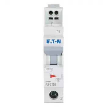 Eaton PLI-B16/1 disjuntor tipo B 16A 1 polo 4,5kA calha DIN 101251
