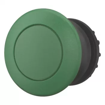 Eaton M22S-DP-G botão de pressão cogumelo, rotativo, verde, 38 mm 216717