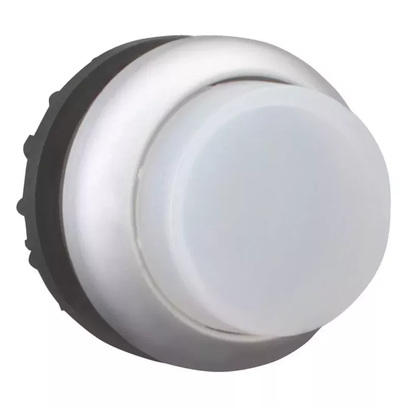 Eaton M22-DRLH-W interruptor de botão de pressão, branco/preto/metalizado 216788