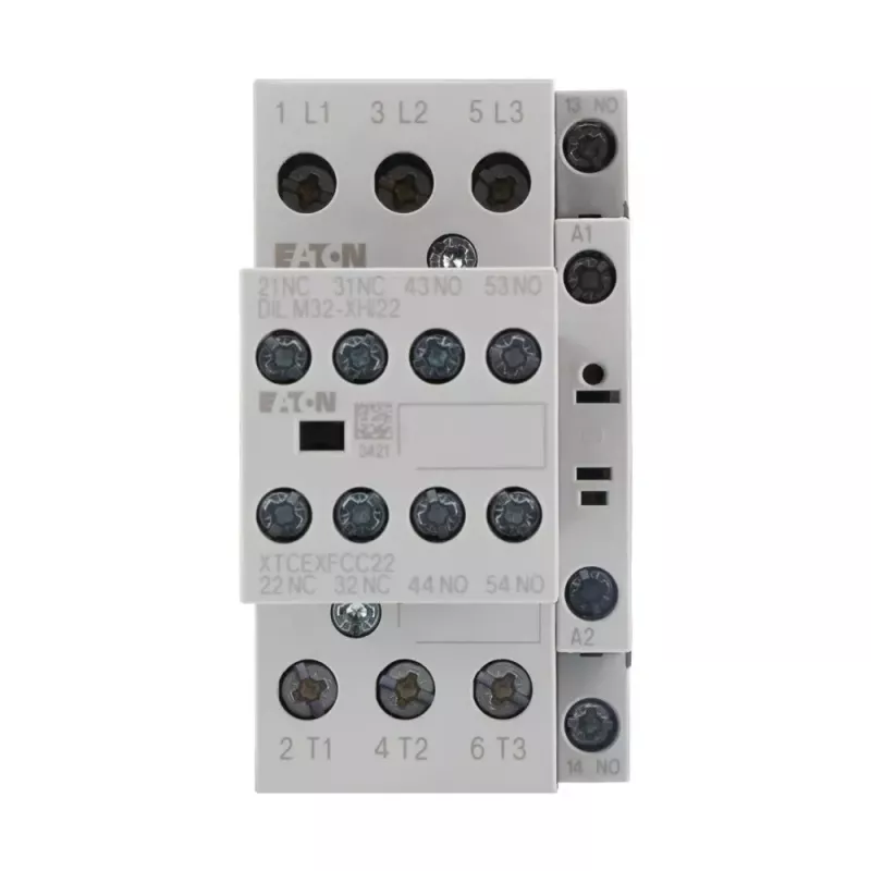 Eaton DILM25-32 contactor de potência tripolar, bobina 230 V AC, 11 kW, 25 A, 3NO + 2NO/2NC contactos auxiliares 277228