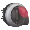 Eaton M22-WLK3-R atuador de interruptor rotativo iluminado, 3 posições, botão rotativo vermelho, 22,5 mm