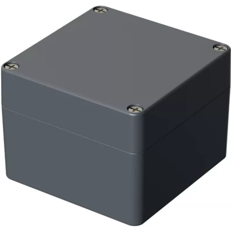 Bopla A 120 caixa universal 122 x 120 x 90 mm, alumínio, cinzento prateado RAL 7001 01120000.H