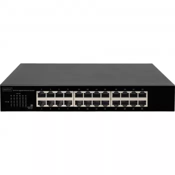 DIGITUS DN-80113-1 switch Gigabit de 24 portas, montagem em rack 19