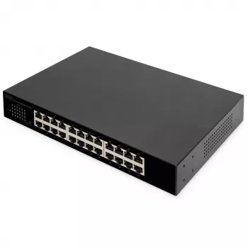 DIGITUS DN-80113-1 switch Gigabit de 24 portas, montagem em rack 19