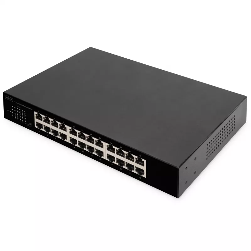 DIGITUS DN-80113-1 switch Gigabit de 24 portas, montagem em rack 19