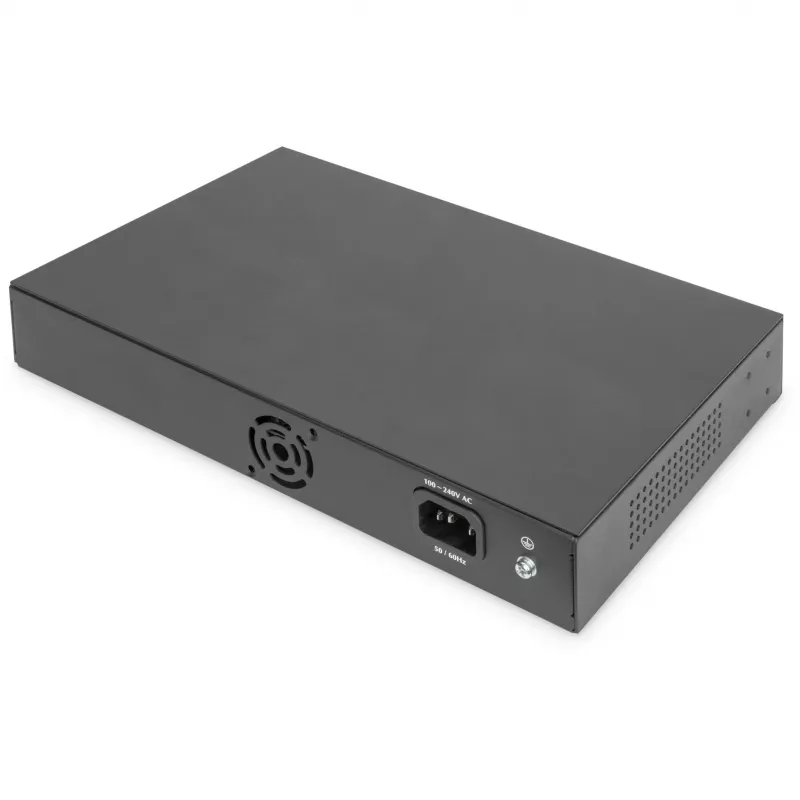 DIGITUS DN-80113-1 switch Gigabit de 24 portas, montagem em rack 19