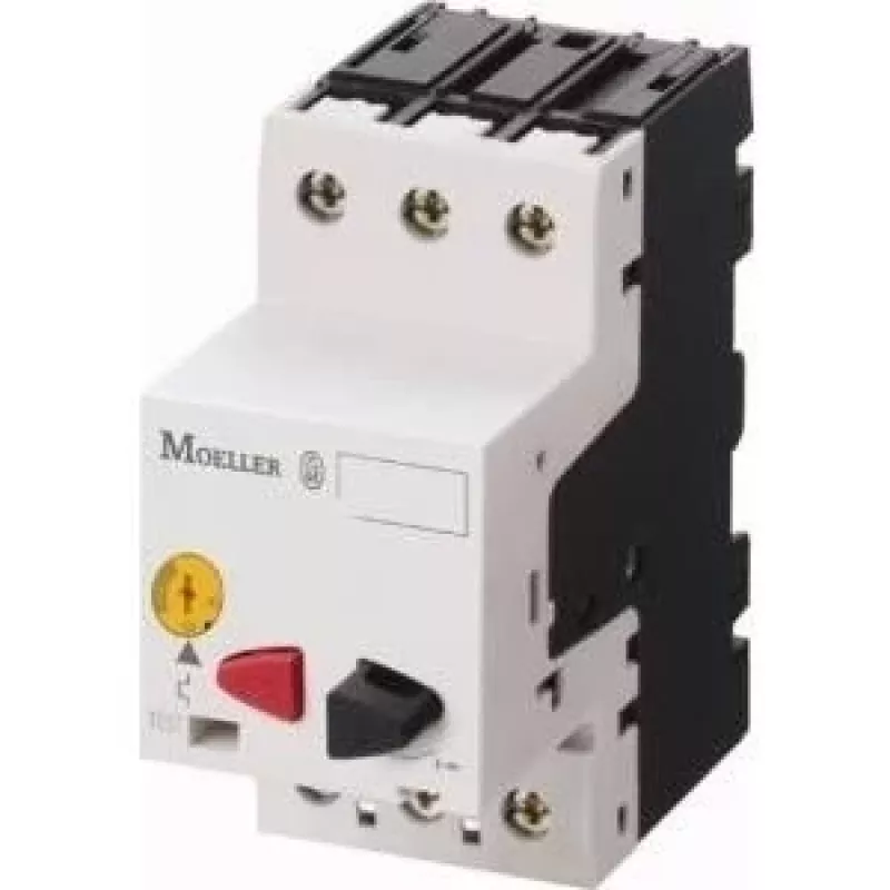 EATON PKZM01-6.3 disjuntor de proteção de motor, 6,3 A, 3 polos, botão, 2,2 kW a 400 V 278483