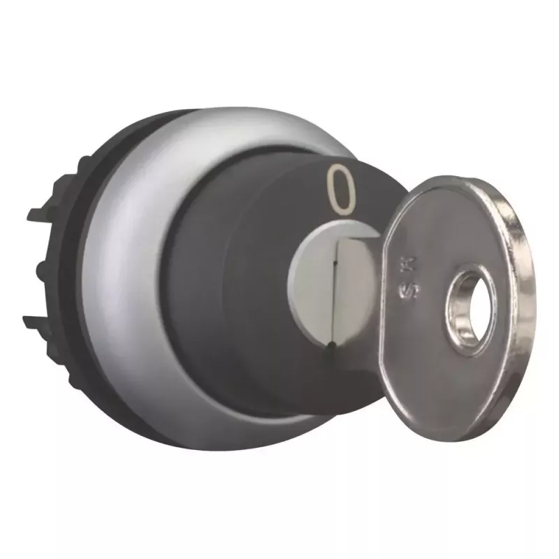 Eaton M22-WRS-MS2 interruptor de chave, preto/titânio 111778