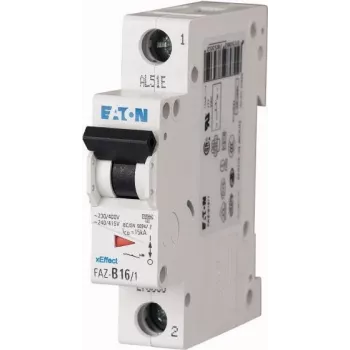 Eaton FAZ-B10/1 disjuntor de proteção de linha, 1 polo, 10 A, tipo B, 6 kA, 230/400 V AC 278531