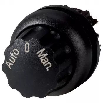 Eaton Moeller M22 atuador de interruptor de 3 posições, aro frontal de plástico preto, retenção, 22,5 mm 226839