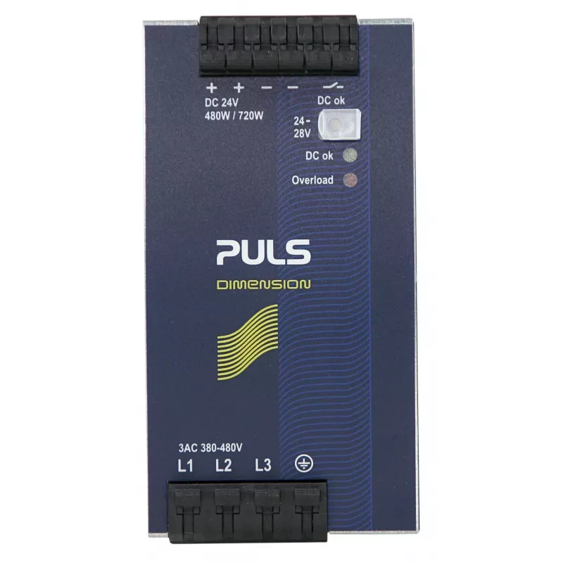 PULS DIMENSION QT20.241 fonte de alimentação trifásica para calha DIN, 24 V DC, 20 A