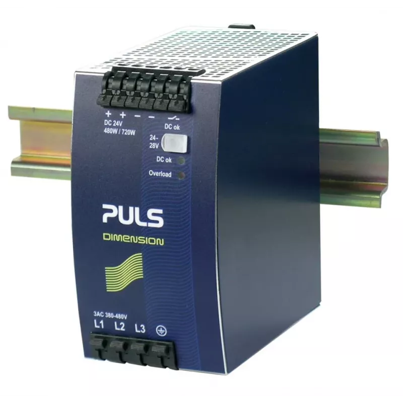 PULS DIMENSION QT20.241 fonte de alimentação trifásica para calha DIN, 24 V DC, 20 A