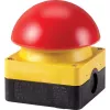 Posto de comando de paragem de emergência Eaton FAK-R/V/KC01/IY, cablado, caixa amarela, botão cogumelo vermelho, IP66/IP67/IP69 229747