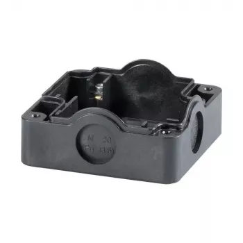Placa de base Eaton 229753 para quadro elétrico, montagem aparafusada, preta, 85 x 85 x 101 mm