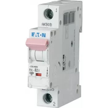 Disjuntor de proteção de linha Eaton PXL-B2/1 tipo B, unipolar, 2 A, 10 kA, calha DIN 236005