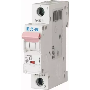 Disjuntor de proteção de linha Eaton PXL-C2/1, 2 A, unipolar, curva C, 6 kA 236047