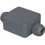 Caixa universal Bopla PK 101-211, 58 x 64 x 34 mm, poliamida, cinzento-prateado RAL 7001 38101200.MT2