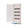 Quadro de distribuição de embutir Eaton KLV-48HWP-F, 4 filas, 48 módulos, porta em aço branco 178812